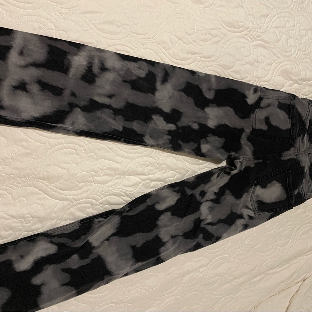 black abstract jeans